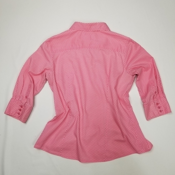 Duck Head Pink White Polka Dot Shirt L/g - Picture 6 of 8